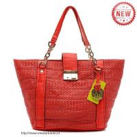 michael kors knitted groot rood bakken Handtassen Vintage kgn5d655